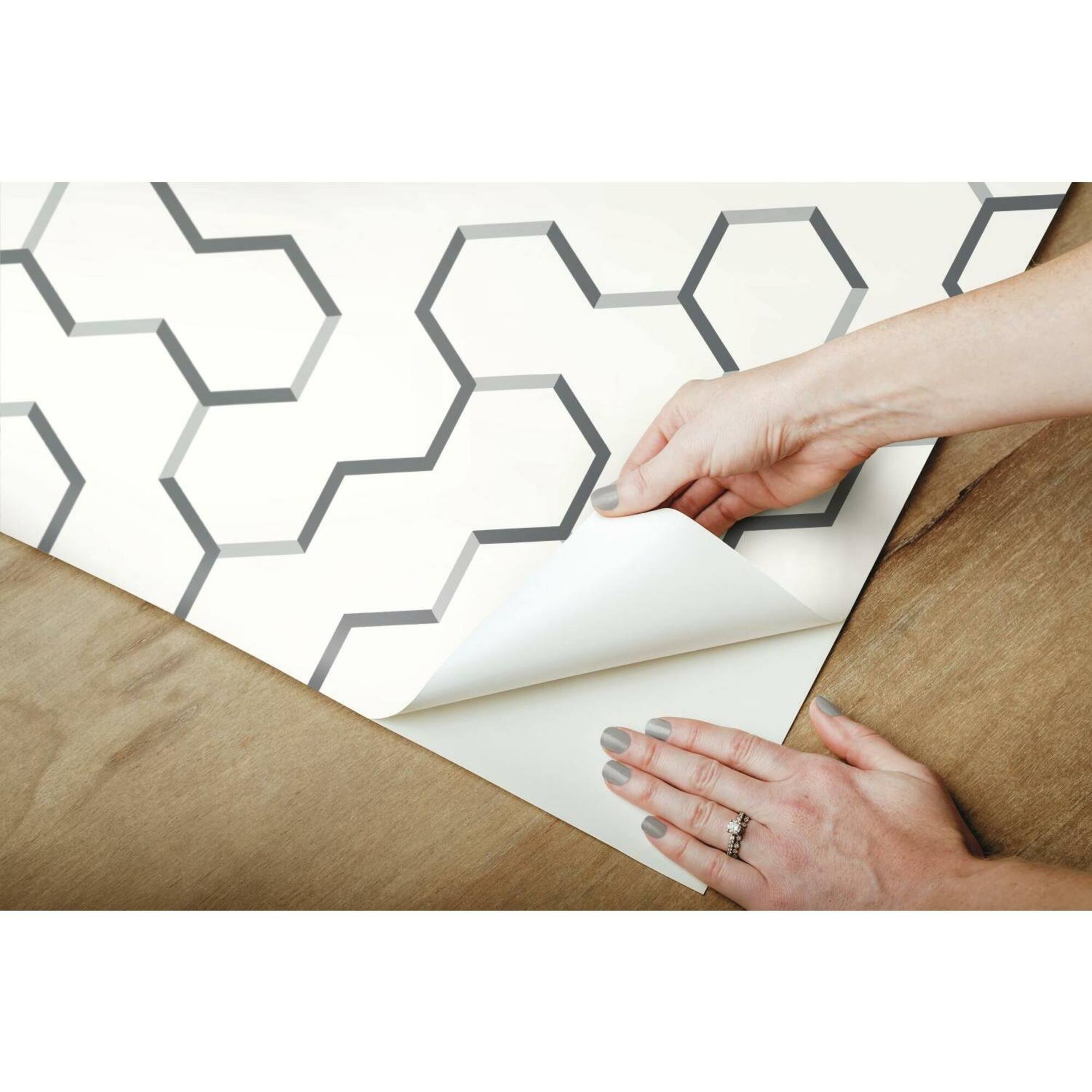 RoomMates Open Geometric Peel & Stick Wallpaper